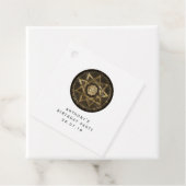 Mystiek Goud en Zwart Gotische Fantasie Bedankjes Labels (In situ)