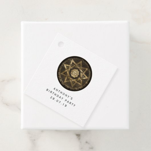 Mystiek Goud en Zwart Gotische Fantasie Bedankjes Labels (In situ)