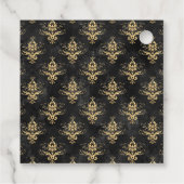 Mystiek Goud en Zwart Gotische Fantasie Bedankjes Labels (Achterkant)