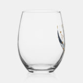 Mystiek Goud Hemelse Maan Bruiloft Wijnglas Zonder Voet (Rechts)