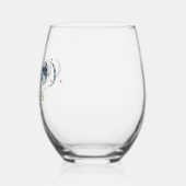 Mystiek Goud Hemelse Maan Bruiloft Wijnglas Zonder Voet (Links)