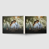 Mystiek Goud Hemelse Sterren Bruiloft Gastenboek (Volledig)