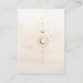 Mystiek Goud Hemelse Sterren Bruiloft Informatiekaartje (Achterkant)