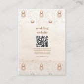 Mystiek Goud Hemelse Sterren Bruiloft Informatiekaartje (Voorkant)