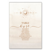 Mystiek Goud Hemelse Sterren Bruiloft Kaart (Achterkant)