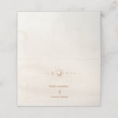 Mystiek Goud Hemelse Sterren Bruiloft Plaatskaartje (Buitenkant ongevouwen)