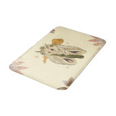 Mystiek Grafisch Kunstwerk, Beige Fae Moth Badmat (Gekanteld)