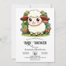 Mystiek grillig schaap Baby shower