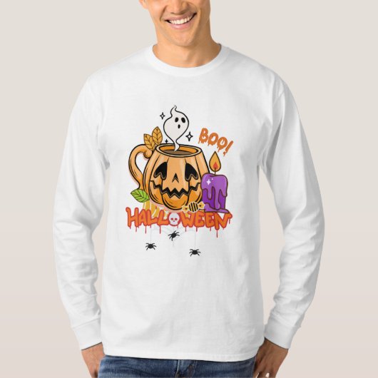 Mystiek Halloween Spirit T-shirt ontwerp (Voorkant)