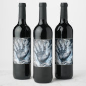 Mystiek Hand Wijn Label Etiket (Flessen)