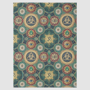 Mystiek Heilig Ontwerp - Spiritueel Mandala Patroo Tissuepapier