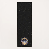 Mystiek hemels blauw goud yogamat (Voorkant)