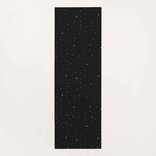 Mystiek hemels blauw goud yogamat (Achterkant)