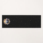 Mystiek hemels blauw goud yogamat (Voorkant (horizontaal))