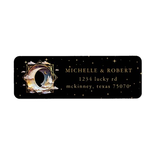 mystiek hemels kosmisch Return Address Label (Voorkant)