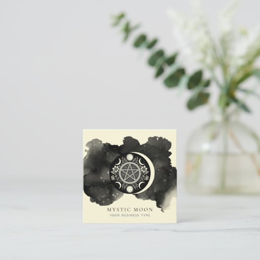 Mystiek Hemels Maan Visitekaartje (Staand voorkant)