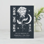 Mystiek hemels Roos Save The Date (Staand voorkant)