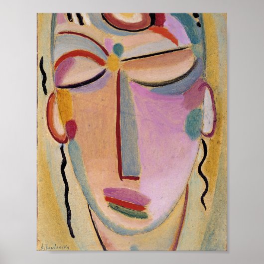 Mystiek hoofd, meditatie | von Jawlensky Poster (Voorkant)