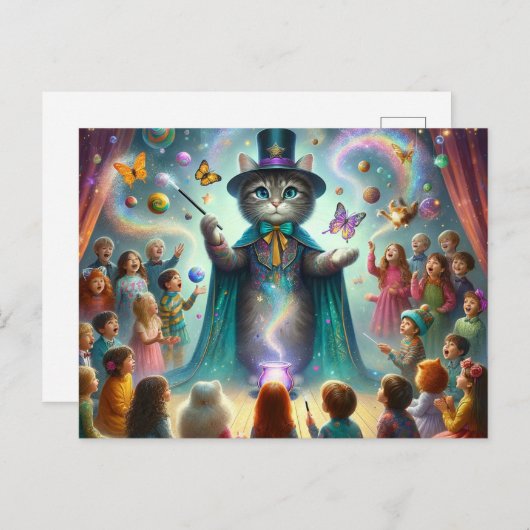 Mystiek Kat 1 Briefkaart (Voorkant / Achterkant)