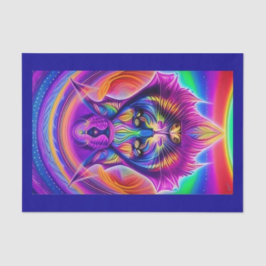 mystiek katteweefselpapier tissuepapier (Voorkant)