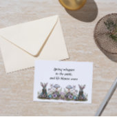 Mystiek konijn met paddenstoelen kaart