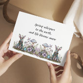 Mystiek konijn met paddenstoelen kaart