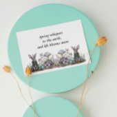 Mystiek konijn met paddenstoelen kaart