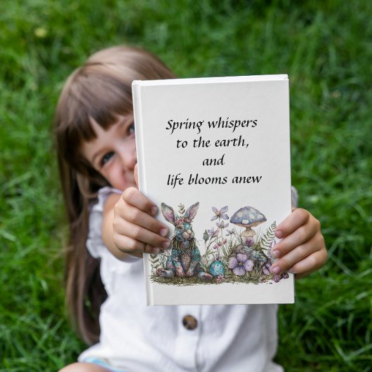 Mystiek konijn met paddenstoelen notitieboek