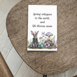 Mystiek konijn met paddenstoelen notitieboek