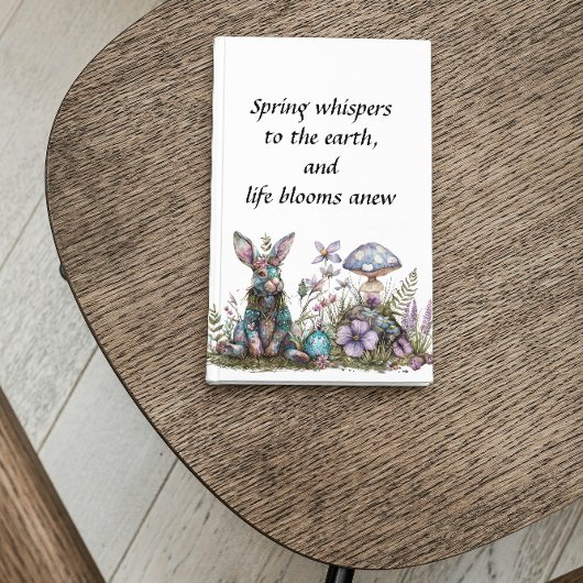 Mystiek konijn met paddenstoelen notitieboek