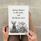 Mystiek konijn met paddenstoelen notitieboek