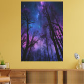 Mystiek Kosmisch Bos Canvas Muurkunst – Dromerig (Insitu (Woonkamer))
