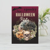 Mystiek Kostuum Feest Halloween Uitnodiging (Staand voorkant)