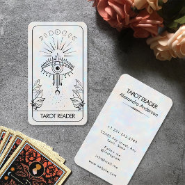 Mystiek Kwaad Oog Hemelse Tarot Holografisch Visitekaartje