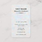 Mystiek Kwaad Oog Hemelse Tarot Holografisch Visitekaartje (Achterkant)