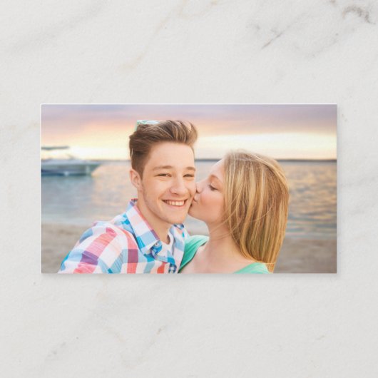 Mystiek Lavendel Roze Budget QR Code RSVP Foto Informatiekaartje (Achterkant)