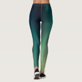 mystiek lichtgroen abstract design kunst leggings (Achterkant)