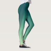 mystiek lichtgroen abstract design kunst leggings (Rechts)