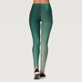 mystiek lichtgroen abstract design kunst leggings (Achterkant)