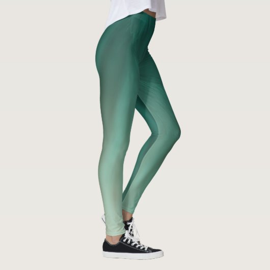 mystiek lichtgroen abstract design kunst leggings (Rechts)