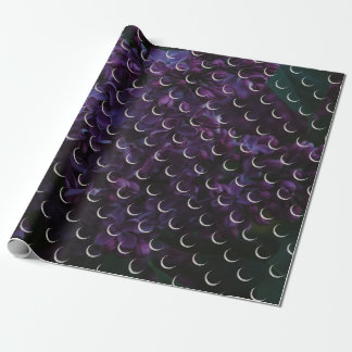Mystiek Lila Crescent Moon Wrapping Paper Cadeaupapier