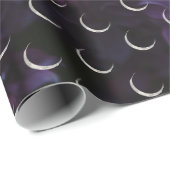 Mystiek Lila Crescent Moon Wrapping Paper Cadeaupapier (Rol Hoek)