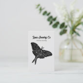Mystiek Luna Moth Sieraden Pin Visitekaartje (Staand voorkant)