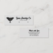 Mystiek Luna Moth Sieraden Stud Visitekaartje (Voorkant / Achterkant)