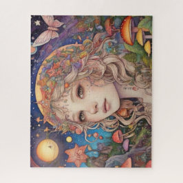 Mystiek Magisch Fantasy Meisje Legpuzzel
