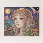 Mystiek Magisch Fantasy Meisje Legpuzzel (Horizontaal)