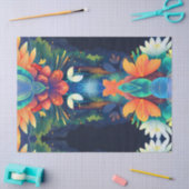 Mystiek magisch landschap bloemen tissuepapier (Craft)