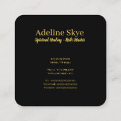 Mystiek Mandala ontwerp in levendige kleuren Vierkante Visitekaartje (Achterkant)