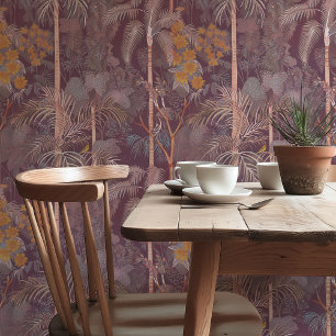 Mystiek Mauve Oerwoud Behang