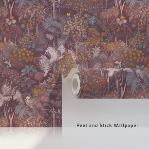 Mystiek Mauve Oerwoud Behang